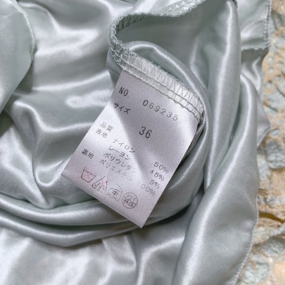 Vintage 90s tan blue lace fairy dress - Picture 9 of 10